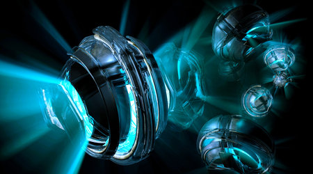 3D rendering of futuristic background