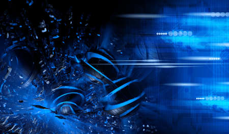 3D rendering of futuristic background