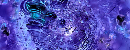 3D rendering of futuristic background