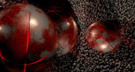 3d illustartion futuristic technology style. Technology background for banner or poster.の写真素材