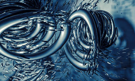 3d illustartion of abstract technology speed concept