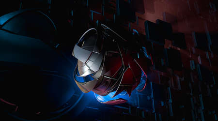 Futuristic technology style. Elegant background for business tech presentations. 3d illustartion