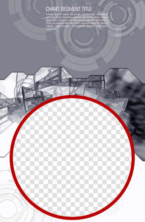 Editable modern template for social media. Promo template for your products. Social media banner with futuristic technology background, vector.のイラスト素材