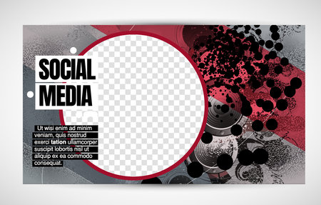 Modern corporate frame. Creative social media layout ready for use. Vectorのイラスト素材