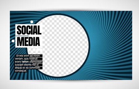 Modern corporate frame. Creative social media layout ready for use. Vectorのイラスト素材