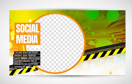 Modern corporate frame. Creative social media layout ready for use. Vectorのイラスト素材