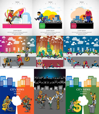 Infographics elements for digital corporate brochures. Vector business conceptのイラスト素材