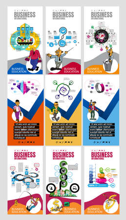 Set of Infographic Design Templates for Business Vector Illustration.の写真素材