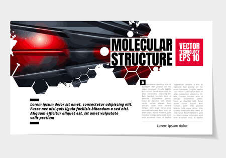 Abstract technology presentation slide templates, vectorのイラスト素材