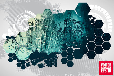 Futuristic technology style. Elegant tech background banners or presentations, vectorのイラスト素材