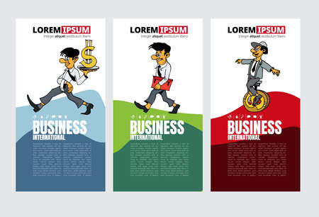Business concept for internet banners, social media banners or presentation, vector illustrationのイラスト素材