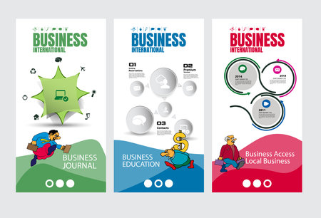 Business concept for internet banners, social media banners or presentation, vector illustrationのイラスト素材
