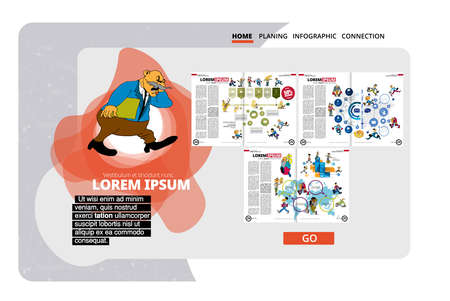 Flat design website and mobile application development template. Modern vector illustration.の写真素材