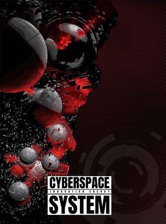 Futuristic technology style. Elegant tech background banners or presentations, vectorのイラスト素材