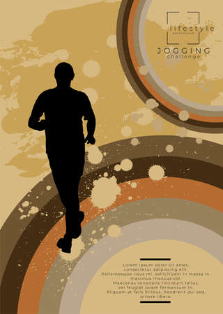 Young fitness runner - vector illustrationのイラスト素材