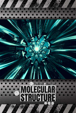 Futuristic technology style. Elegant background for business tech presentations, vector