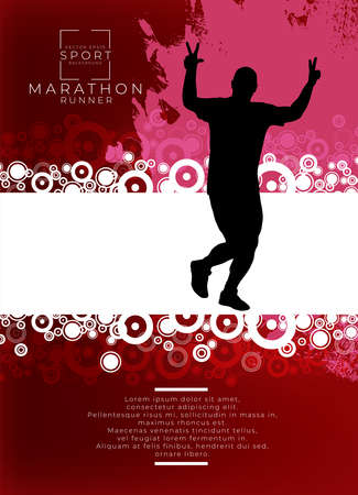 Young fitness runner - vector illustrationのイラスト素材