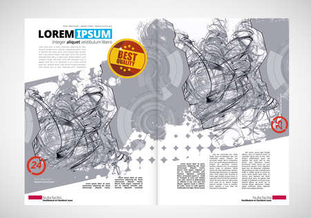 E-book application design with abstract technology concept in backgroundの写真素材