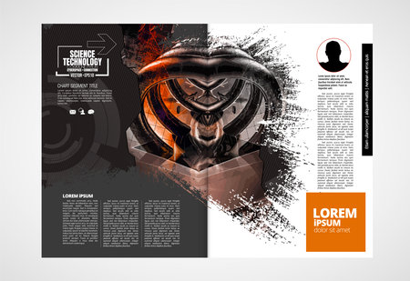 Brochure template, Flyer Design or Corporate Business Presentationの写真素材