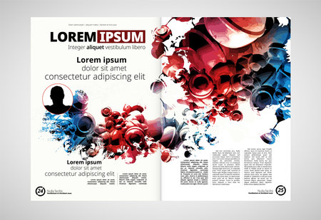 Vector Brochure Layout Design Template. Cover Book and Magazine.の写真素材