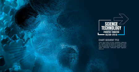 Abstract technology background. Futuristic technology style. Elegant background for business tech presentations.の写真素材