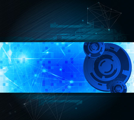 Abstract technical background, Hi-tech communication concept, vector illustrationのイラスト素材