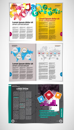 Vector Brochure Layout Design Template. Flyer Layout. Annual Reportの写真素材