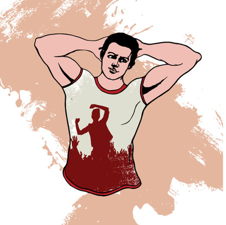 T-shirt template, vectorのイラスト素材