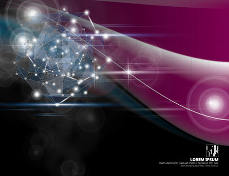 Abstract technology background. Vector illustration for your design. EPS 10.の写真素材