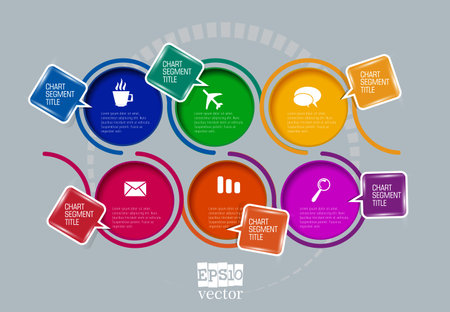 Business concept for internet banners, social media banners or presentation, vector illustrationのイラスト素材