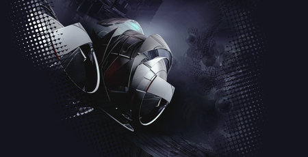 Science technology concept. Background ready for website banner or presentation