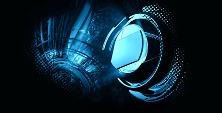 Abstract technical background, Hi-tech communication concept