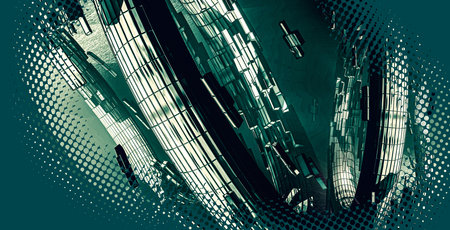 Science technology concept. Background ready for website banner or presentation