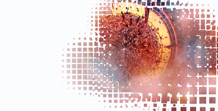 Science technology concept. Background ready for website banner or presentation