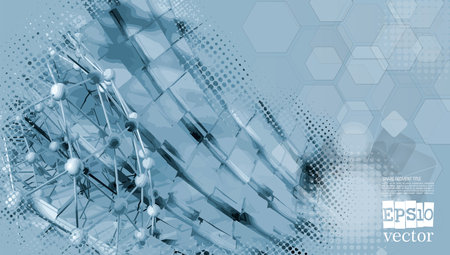 Abstract technical background, Hi-tech communication conceptの写真素材