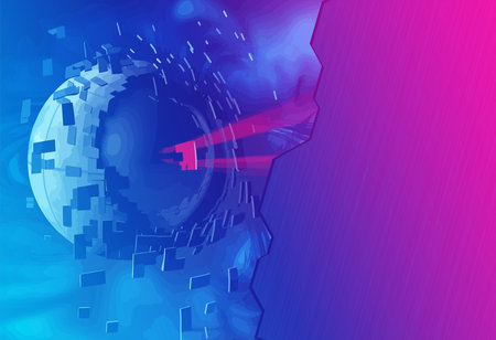 Abstract technology background. Futuristic interface. Vector illustration for your designの写真素材