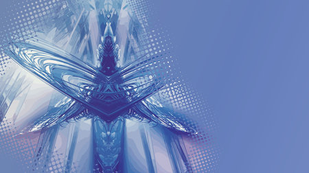 3d illustration of abstract geometric composition,digital art works.の写真素材