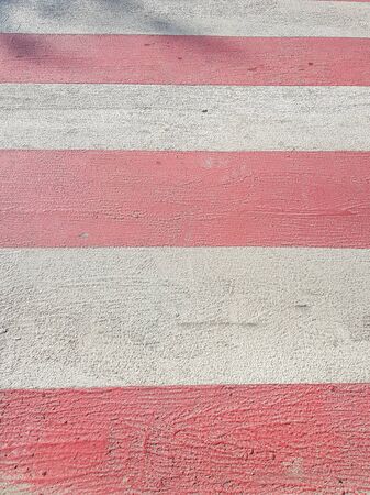 Purple white crosswalkの写真素材