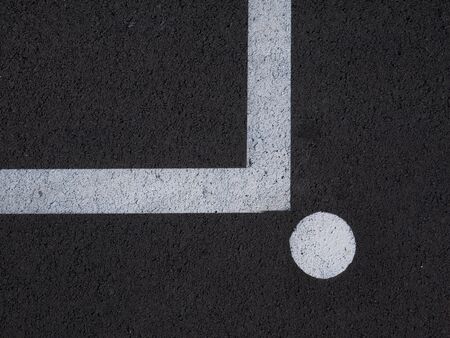 The white line is colored L in the upper left corner. A circle is marked after the line. The...