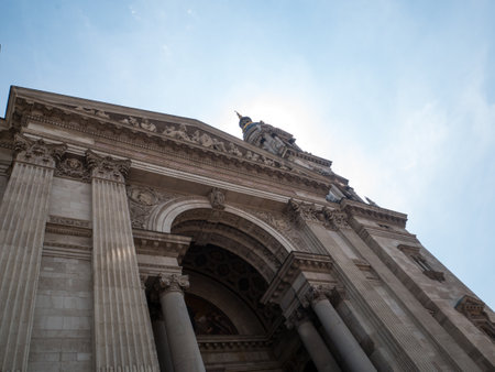 Budapest, Hungary - 2023 05 19: Close up of Szent Istvan Bazilika, Budapest Hungaryのeditorial素材