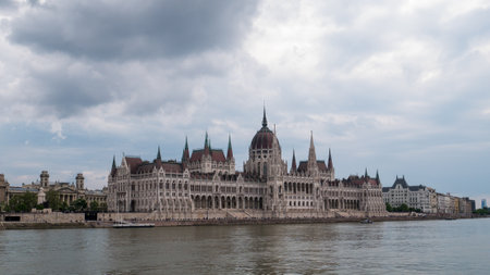 Budapest, Hungary - 05.20.2023: Parliament building in Budapest, Hungaryのeditorial素材