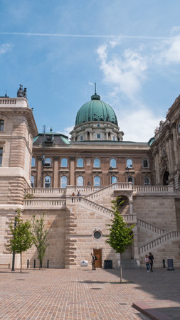 Budapest, Hungary - 05.20, 2023: The Royal Riding Hall, at the top of the Buda Hill, Budapest, Hungary.のeditorial素材
