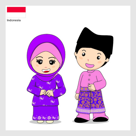 Cartoon Indonesiaのイラスト素材