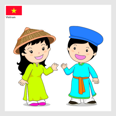 Cartoon Vietnamのイラスト素材