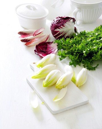 Salad greens.の写真素材