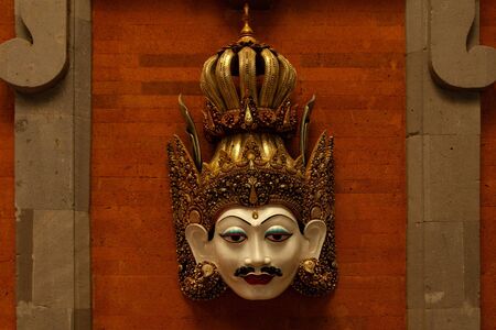 traditional ritual balinese mask indonesiaの写真素材