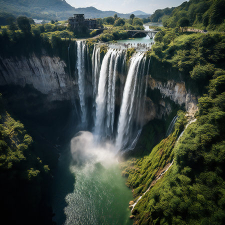 Waterfalls in Plitvice Lakes National Park (Croatia)の素材