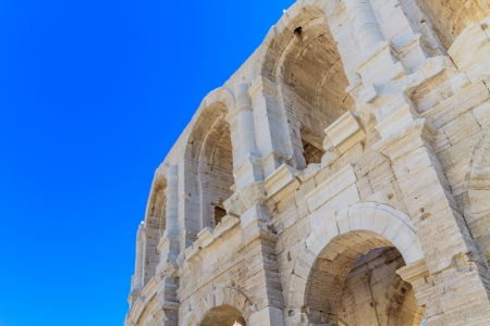 Roman Arena / Amphitheater in Arles, Provence, Franceの写真素材