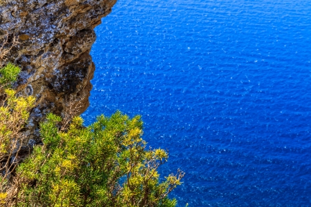 Aerial view of Beautiful Scenic Coastline near Cassis in Southern Franceの写真素材