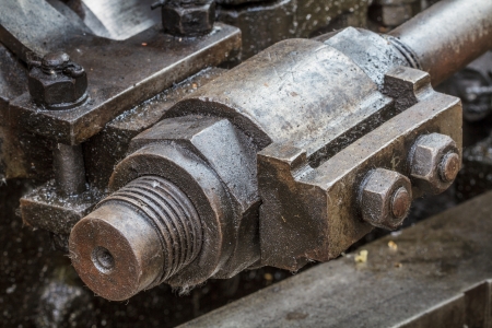Details of old greasy machinery / steam engine